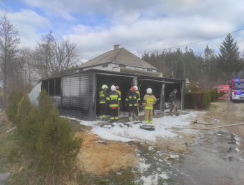 pożar w Parzeniu 28 lutego 2023