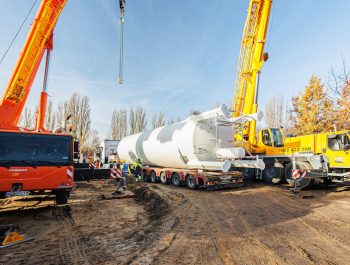 Instalacja zbiornika LNG